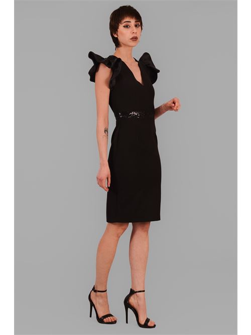 Tubino in cady elastico Anna Sirico | VIRNA/0803NERO